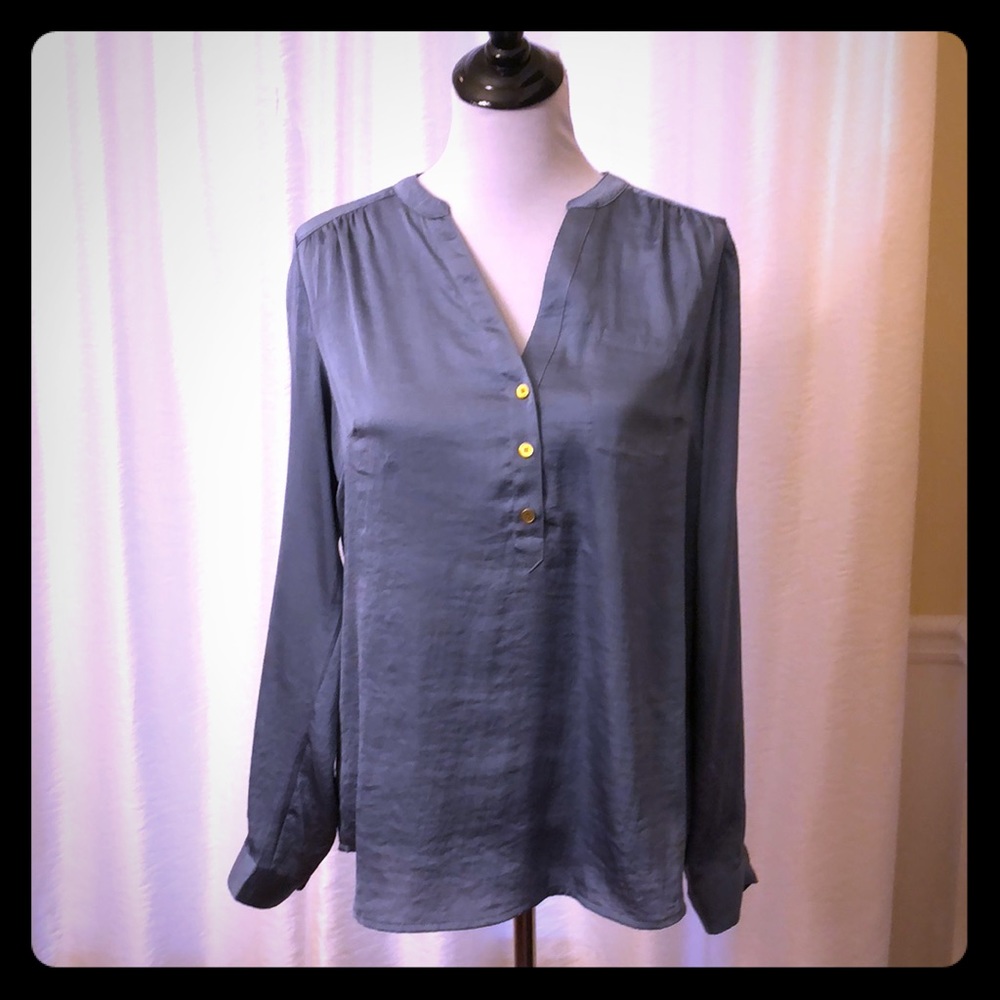 The Limited- Blue Silky Blouse